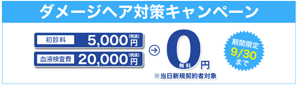 ダメージヘア対策キャンペーン