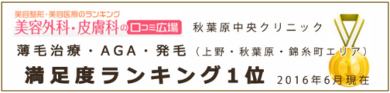 東京で口コミ1位の薄毛治療病院