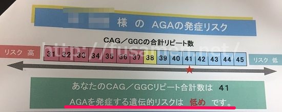 CAG/GGCの合計リピート数