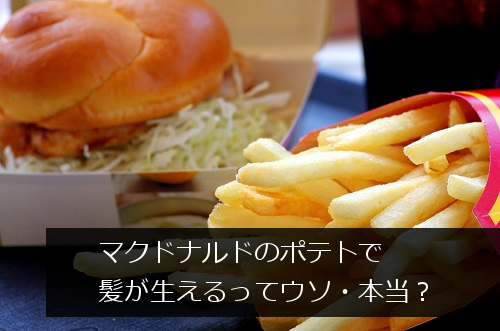 マクドナルドのポテト